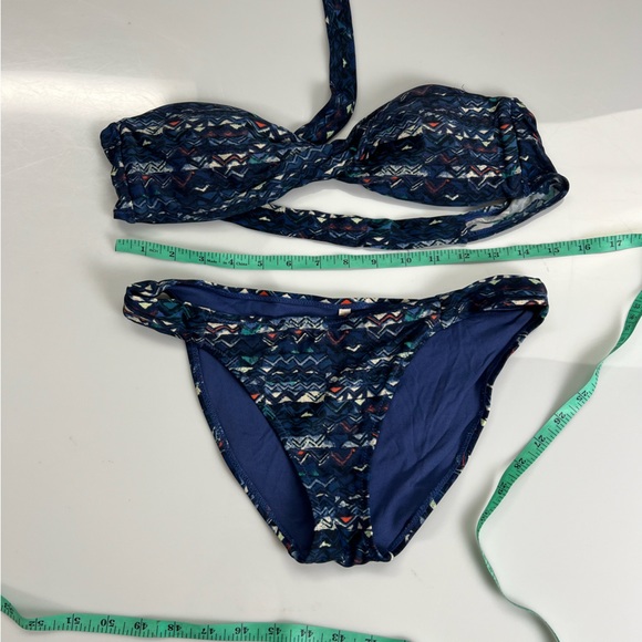 aerie women’s blue bikini M L13-44 - Picture 3 of 4